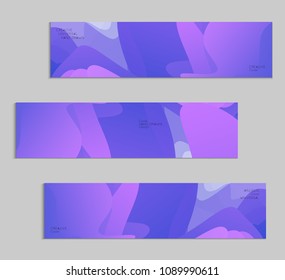 Abstract cover template with gradient design elements. Futuristic abstract modern pattern with fluid colors creating digital art. Bright colored background artistic social media web banner