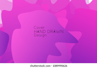 Abstract cover template with gradient design elements. Futuristic abstract modern pattern with fluid colors creating digital art. Bright colored background artistic social media web banner