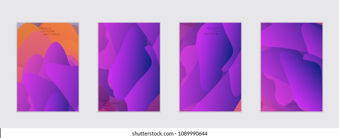 Abstract cover template with gradient design elements. Futuristic abstract modern pattern with fluid colors creating digital art. Bright colored background artistic social media web banner