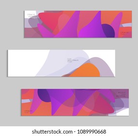 Abstract cover template with gradient design elements. Futuristic abstract modern pattern with fluid colors creating digital art. Bright colored background artistic social media web banner