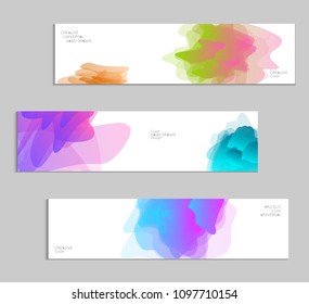 Abstract cover template with gradient design elements. Futuristic abstract modern pattern with fluid colors creating digital art. Bright colored background artistic social media web banner