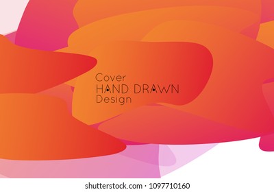 Abstract cover template with gradient design elements. Futuristic abstract modern pattern with fluid colors creating digital art. Bright colored background artistic social media web banner