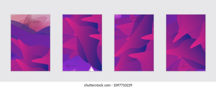 Abstract cover template with gradient design elements. Futuristic abstract modern pattern with fluid colors creating digital art. Bright colored background artistic social media web banner