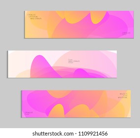 Abstract cover template with gradient design elements. Futuristic abstract modern pattern with fluid colors creating digital art. Bright colored background artistic social media web banner