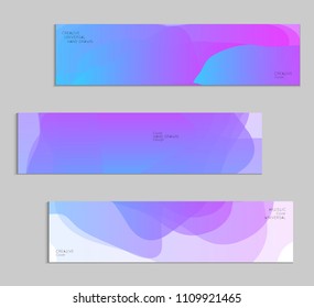 Abstract cover template with gradient design elements. Futuristic abstract modern pattern with fluid colors creating digital art. Bright colored background artistic social media web banner