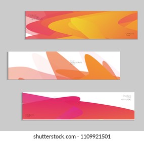 Abstract cover template with gradient design elements. Futuristic abstract modern pattern with fluid colors creating digital art. Bright colored background artistic social media web banner