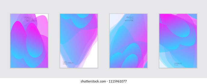 Abstract cover template with gradient design elements. Futuristic abstract modern pattern with fluid colors creating digital art. Bright colored background artistic social media web banner