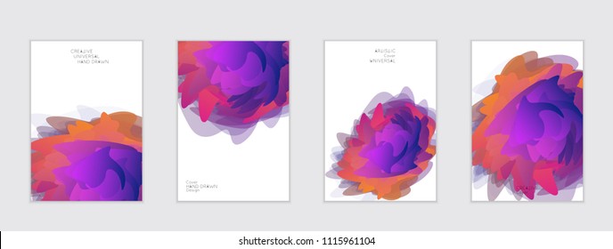 Abstract cover template with gradient design elements. Futuristic abstract modern pattern with fluid colors creating digital art. Bright colored background artistic social media web banner