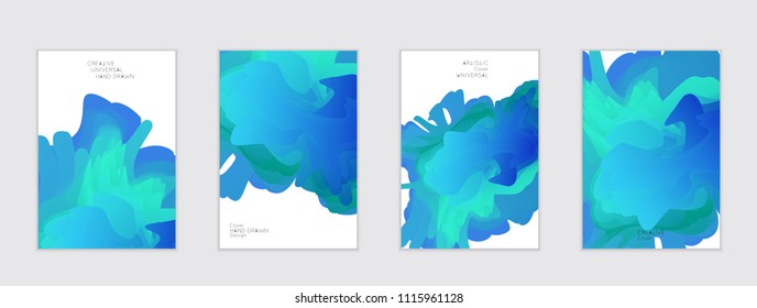 Abstract cover template with gradient design elements. Futuristic abstract modern pattern with fluid colors creating digital art. Bright colored background artistic social media web banner