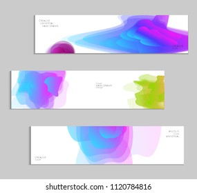 Abstract cover template with gradient design elements. Futuristic abstract modern pattern with fluid colors creating digital art. Bright colored background artistic social media web banner