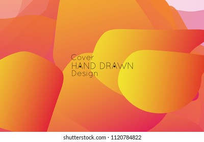 Abstract cover template with gradient design elements. Futuristic abstract modern pattern with fluid colors creating digital art. Bright colored background artistic social media web banner