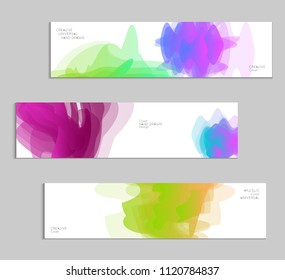 Abstract cover template with gradient design elements. Futuristic abstract modern pattern with fluid colors creating digital art. Bright colored background artistic social media web banner
