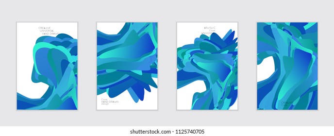 Abstract cover template with gradient design elements. Futuristic abstract modern pattern with fluid colors creating digital art. Bright colored background artistic social media web banner