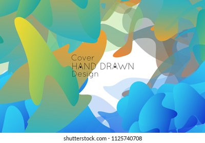 Abstract cover template with gradient design elements. Futuristic abstract modern pattern with fluid colors creating digital art. Bright colored background artistic social media web banner