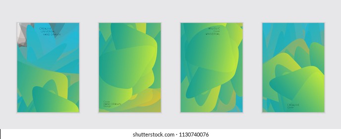 Abstract cover template with gradient design elements. Futuristic abstract modern pattern with fluid colors creating digital art. Bright colored background artistic social media web banner