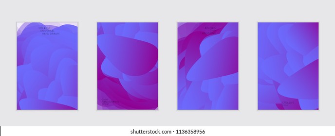 Abstract cover template with gradient design elements. Futuristic abstract modern pattern with fluid colors creating digital art. Bright colored background artistic social media web banner