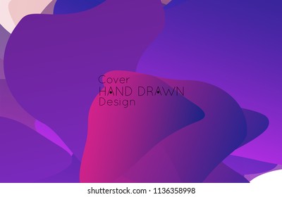 Abstract cover template with gradient design elements. Futuristic abstract modern pattern with fluid colors creating digital art. Bright colored background artistic social media web banner