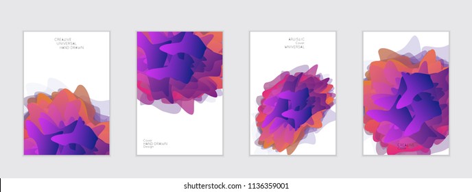 Abstract cover template with gradient design elements. Futuristic abstract modern pattern with fluid colors creating digital art. Bright colored background artistic social media web banner