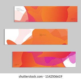 Abstract cover template with gradient design elements. Futuristic abstract modern pattern with fluid colors creating digital art. Bright colored background artistic social media web banner