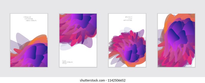 Abstract cover template with gradient design elements. Futuristic abstract modern pattern with fluid colors creating digital art. Bright colored background artistic social media web banner
