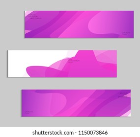 Abstract cover template with gradient design elements. Futuristic abstract modern pattern with fluid colors creating digital art. Bright colored background artistic social media web banner