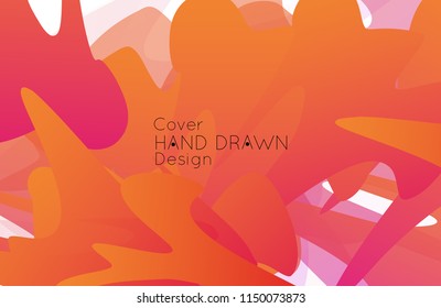 Abstract cover template with gradient design elements. Futuristic abstract modern pattern with fluid colors creating digital art. Bright colored background artistic social media web banner