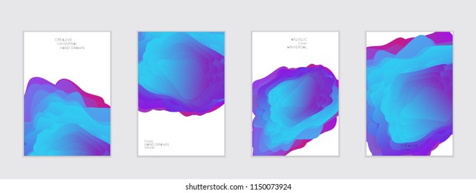 Abstract cover template with gradient design elements. Futuristic abstract modern pattern with fluid colors creating digital art. Bright colored background artistic social media web banner