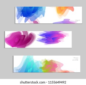 Abstract cover template with gradient design elements. Futuristic abstract modern pattern with fluid colors creating digital art. Bright colored background artistic social media web banner