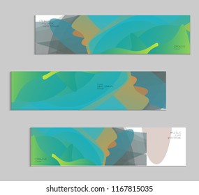 Abstract cover template with gradient design elements. Futuristic abstract modern pattern with fluid colors creating digital art. Bright colored background artistic social media web banner