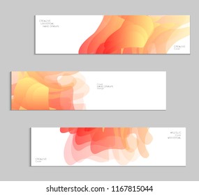 Abstract cover template with gradient design elements. Futuristic abstract modern pattern with fluid colors creating digital art. Bright colored background artistic social media web banner