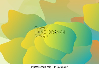Abstract cover template with gradient design elements. Futuristic abstract modern pattern with fluid colors creating digital art. Bright colored background artistic social media web banner