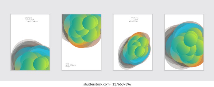 Abstract cover template with gradient design elements. Futuristic abstract modern pattern with fluid colors creating digital art. Bright colored background artistic social media web banner