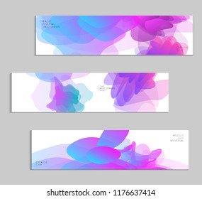 Abstract cover template with gradient design elements. Futuristic abstract modern pattern with fluid colors creating digital art. Bright colored background artistic social media web banner