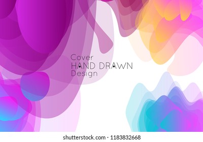 Abstract cover template with gradient design elements. Futuristic abstract modern pattern with fluid colors creating digital art. Bright colored background artistic social media web banner