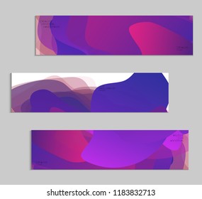 Abstract cover template with gradient design elements. Futuristic abstract modern pattern with fluid colors creating digital art. Bright colored background artistic social media web banner