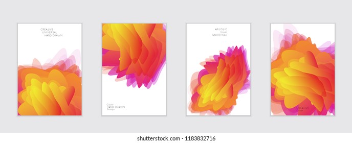 Abstract cover template with gradient design elements. Futuristic abstract modern pattern with fluid colors creating digital art. Bright colored background artistic social media web banner