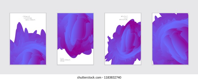 Abstract cover template with gradient design elements. Futuristic abstract modern pattern with fluid colors creating digital art. Bright colored background artistic social media web banner