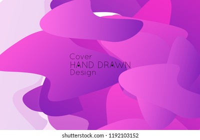 Abstract cover template with gradient design elements. Futuristic abstract modern pattern with fluid colors creating digital art. Bright colored background artistic social media web banner