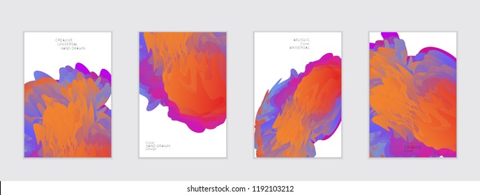 Abstract cover template with gradient design elements. Futuristic abstract modern pattern with fluid colors creating digital art. Bright colored background artistic social media web banner