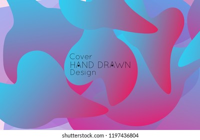 Abstract cover template with gradient design elements. Futuristic abstract modern pattern with fluid colors creating digital art. Bright colored background artistic social media web banner
