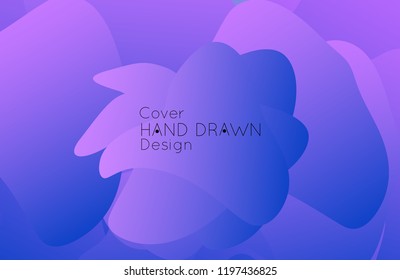 Abstract cover template with gradient design elements. Futuristic abstract modern pattern with fluid colors creating digital art. Bright colored background artistic social media web banner