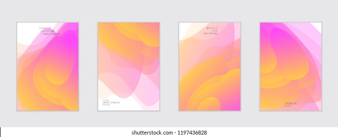 Abstract cover template with gradient design elements. Futuristic abstract modern pattern with fluid colors creating digital art. Bright colored background artistic social media web banner