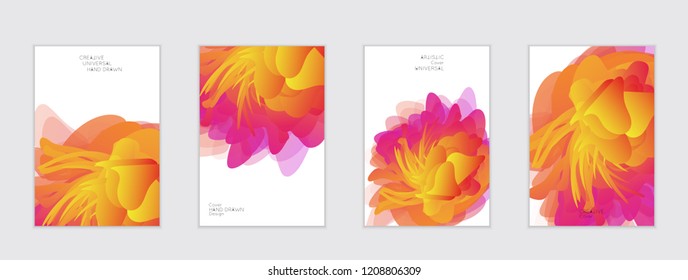 Abstract cover template with gradient design elements. Futuristic abstract modern pattern with fluid colors creating digital art. Bright colored background artistic social media web banner