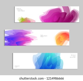 Abstract cover template with gradient design elements. Futuristic abstract modern pattern with fluid colors creating digital art. Bright colored background artistic social media web banner