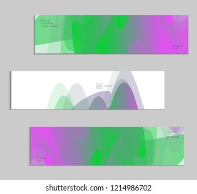 Abstract cover template with gradient design elements. Futuristic abstract modern pattern with fluid colors creating digital art. Bright colored background artistic social media web banner