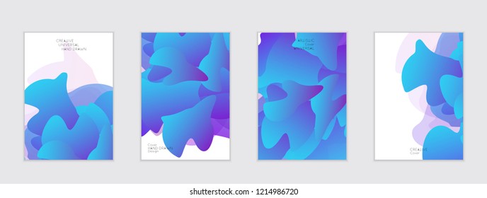 Abstract cover template with gradient design elements. Futuristic abstract modern pattern with fluid colors creating digital art. Bright colored background artistic social media web banner