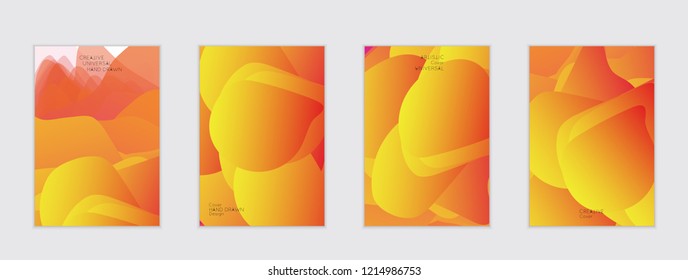 Abstract cover template with gradient design elements. Futuristic abstract modern pattern with fluid colors creating digital art. Bright colored background artistic social media web banner