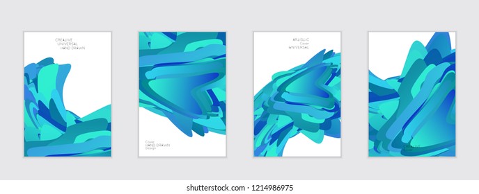 Abstract cover template with gradient design elements. Futuristic abstract modern pattern with fluid colors creating digital art. Bright colored background artistic social media web banner