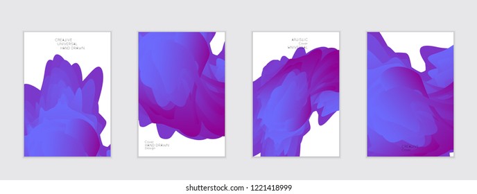 Abstract cover template with gradient design elements. Futuristic abstract modern pattern with fluid colors creating digital art. Bright colored background artistic social media web banner