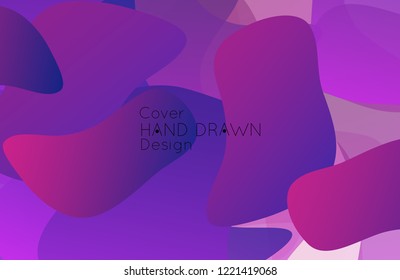 Abstract cover template with gradient design elements. Futuristic abstract modern pattern with fluid colors creating digital art. Bright colored background artistic social media web banner